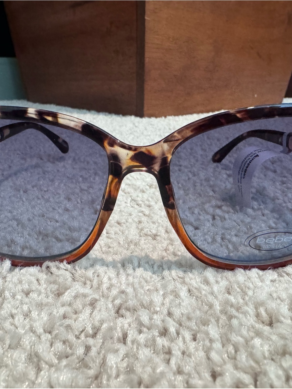 bebe Tortoiseshell Sunglasses with Gray Lenses